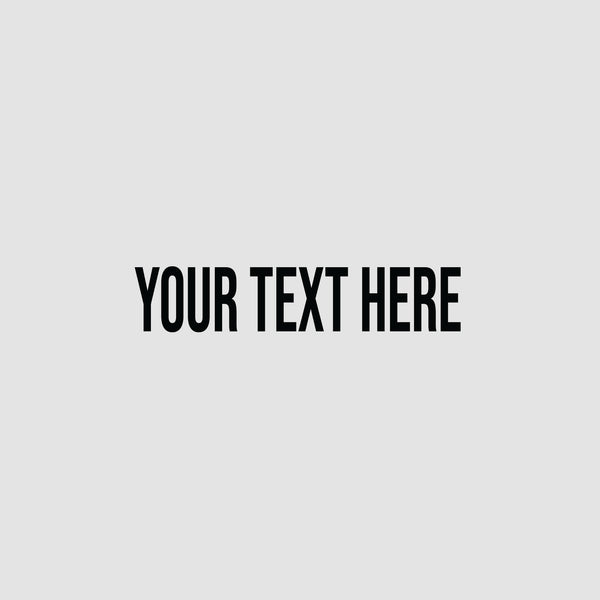 Custom Lettering (6-24in)